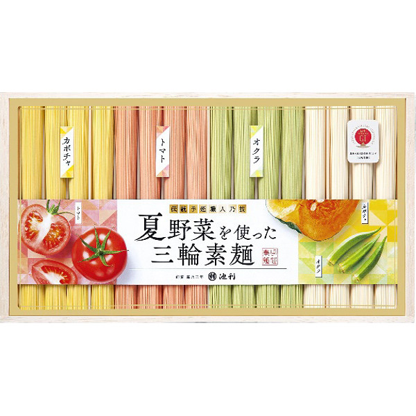 奈良「池利」夏野菜を使った三輪素麺のサムネイル画像1