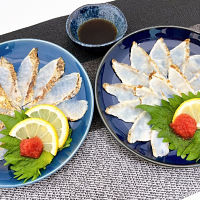 山口「山賀」ふぐ・のどぐろ炙り刺し味くらべセット