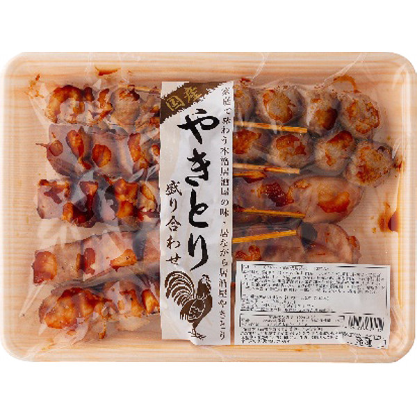 国産焼鳥盛り合わせ（タレ付加熱済タイプ）のサムネイル画像1