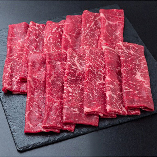 宮崎県産霧峰牛（交雑種）赤身モモすき焼き用（８００ｇ）のサムネイル画像1