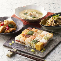 「梅の花」なみはや寿司と和惣菜3種3袋セット