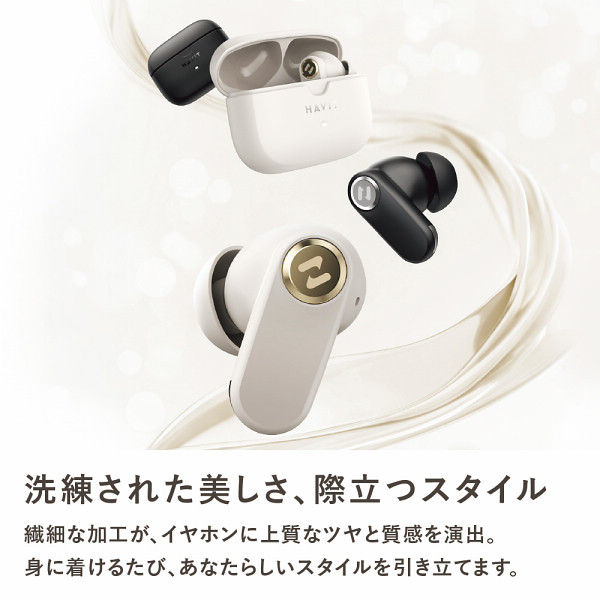 ＨＡＶＩＴ　完全ワイヤレスイヤホン ブラックのサムネイル画像5