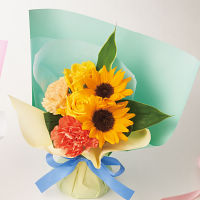 【父の日専用】ひまわりとバラのスタンディングブーケ