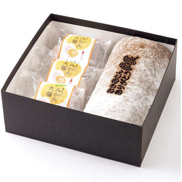 【母の日専用】新杵堂　母の日ロールケーキ＆みかん大福セットのサムネイル画像1