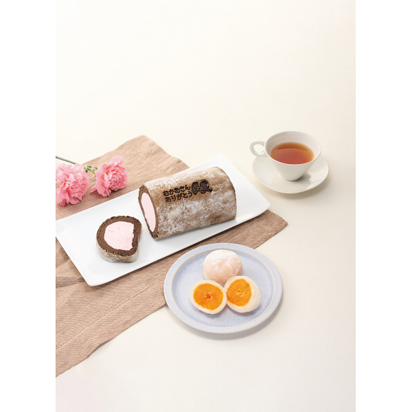 【母の日専用】新杵堂　母の日ロールケーキ＆みかん大福セットのサムネイル画像3