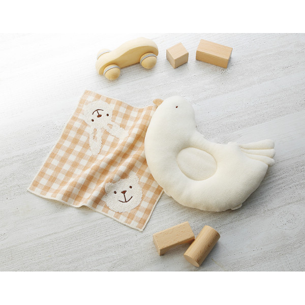 プリスティン　授乳クッション＆プロックチェックガーゼタオルのサムネイル画像5